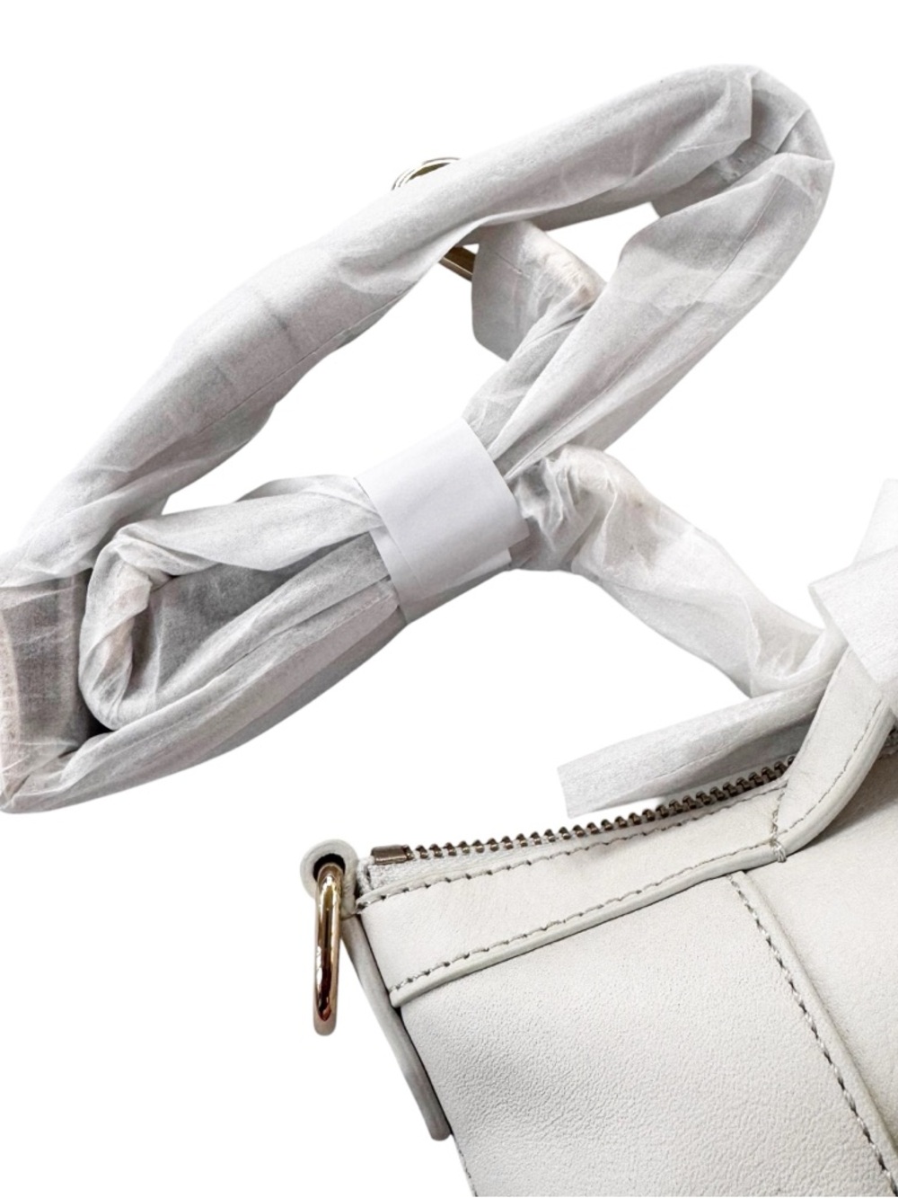 NWT Cole Haan Leather Grand Ambition Small Duffle Shoulder Bag Cream - Picture 8 of 16